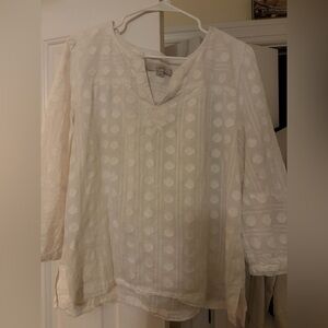LOFT Women's Ivory Blouse
